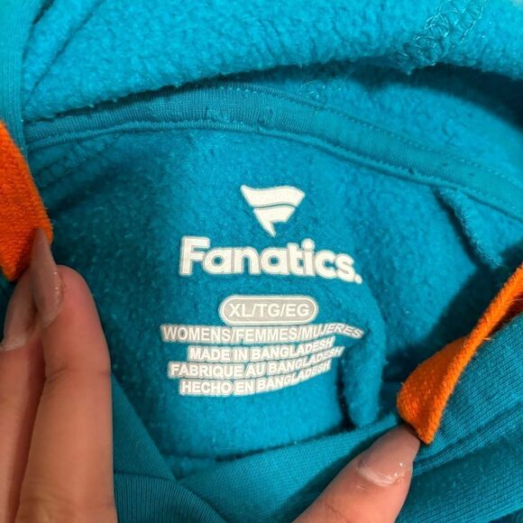 Fanatics Aqua Miami Dolphins NFL First Contact Raglan Pullover Hoodie- Size XL - Picture 8 of 8